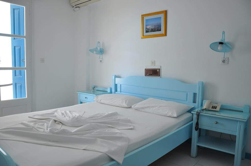 the blue room at Remezzo Hotel Pythagorion