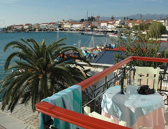 View over the harbour of Pythagorion
